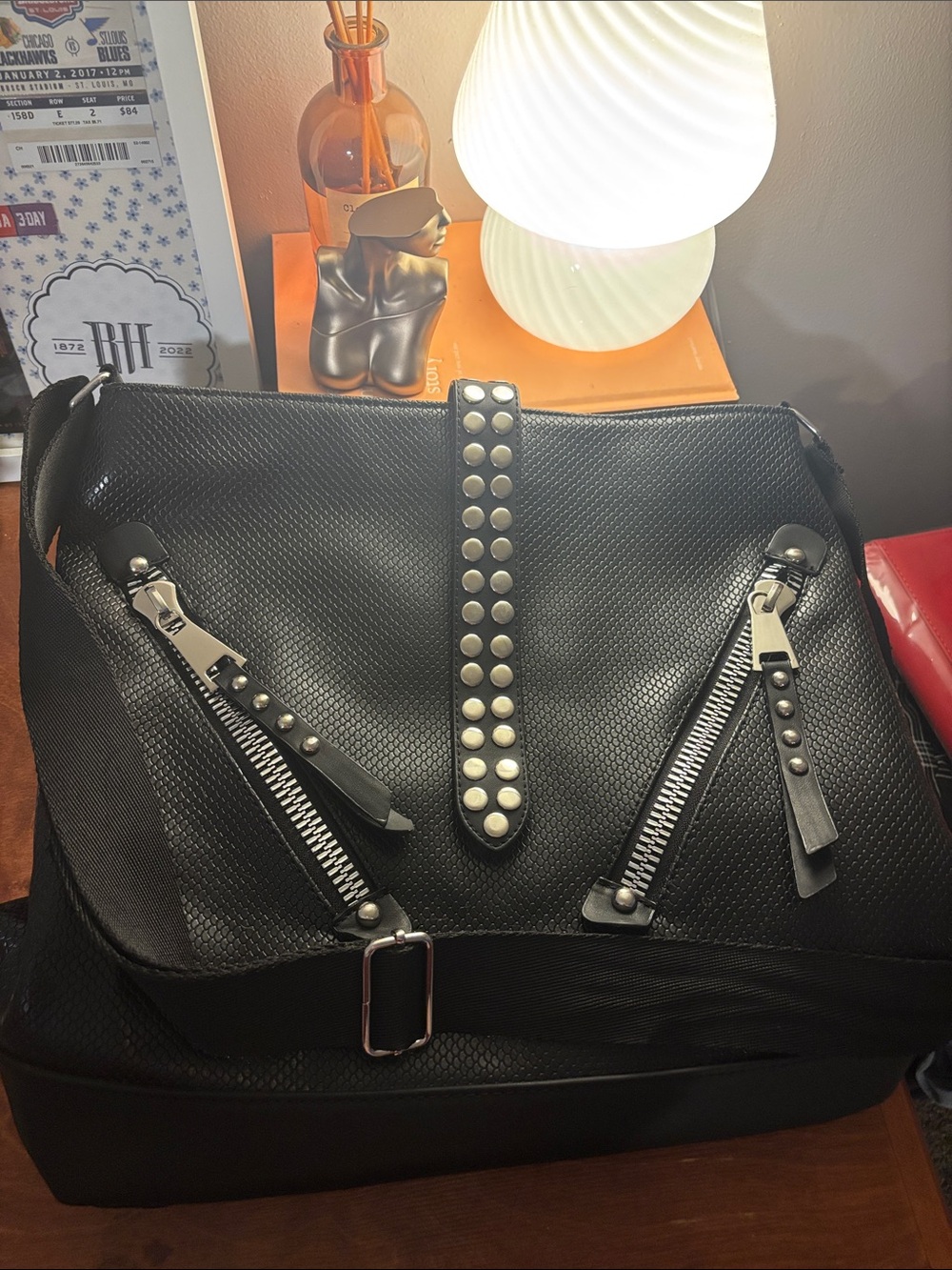 foxblood tote bag